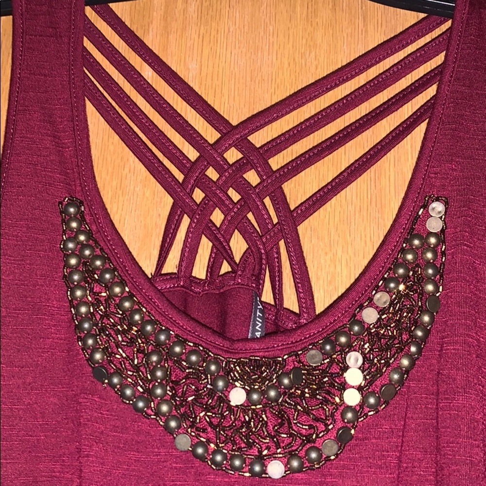 Beaded Racerback Tank - Picture 3 of 4
